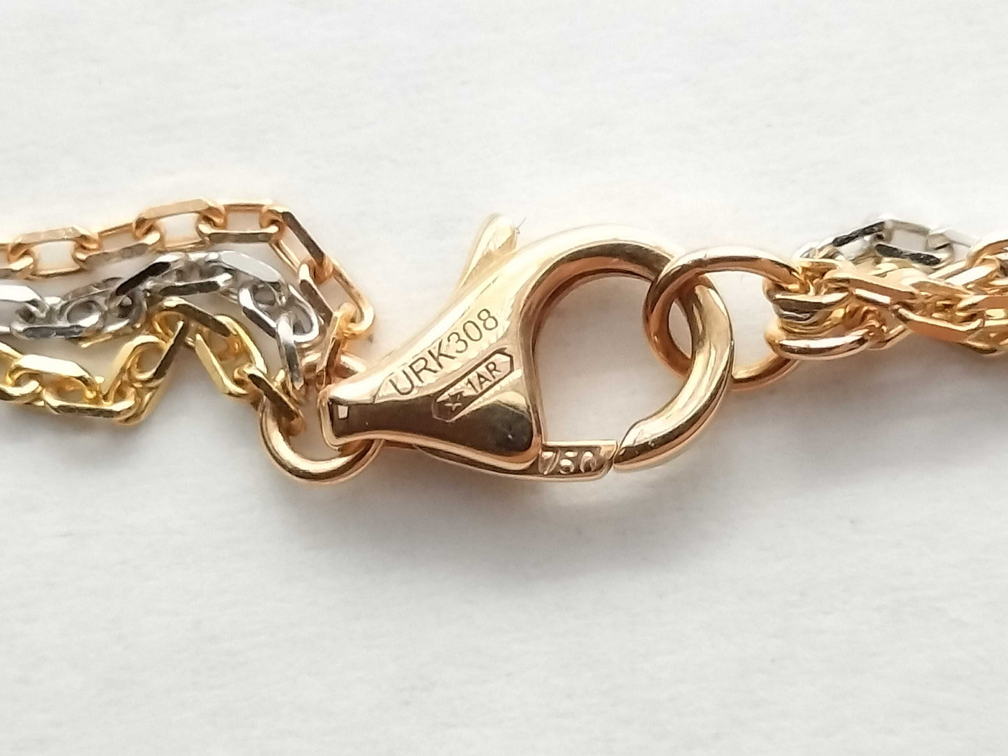 Cartier Three-Color AU750 7.0g Necklace 