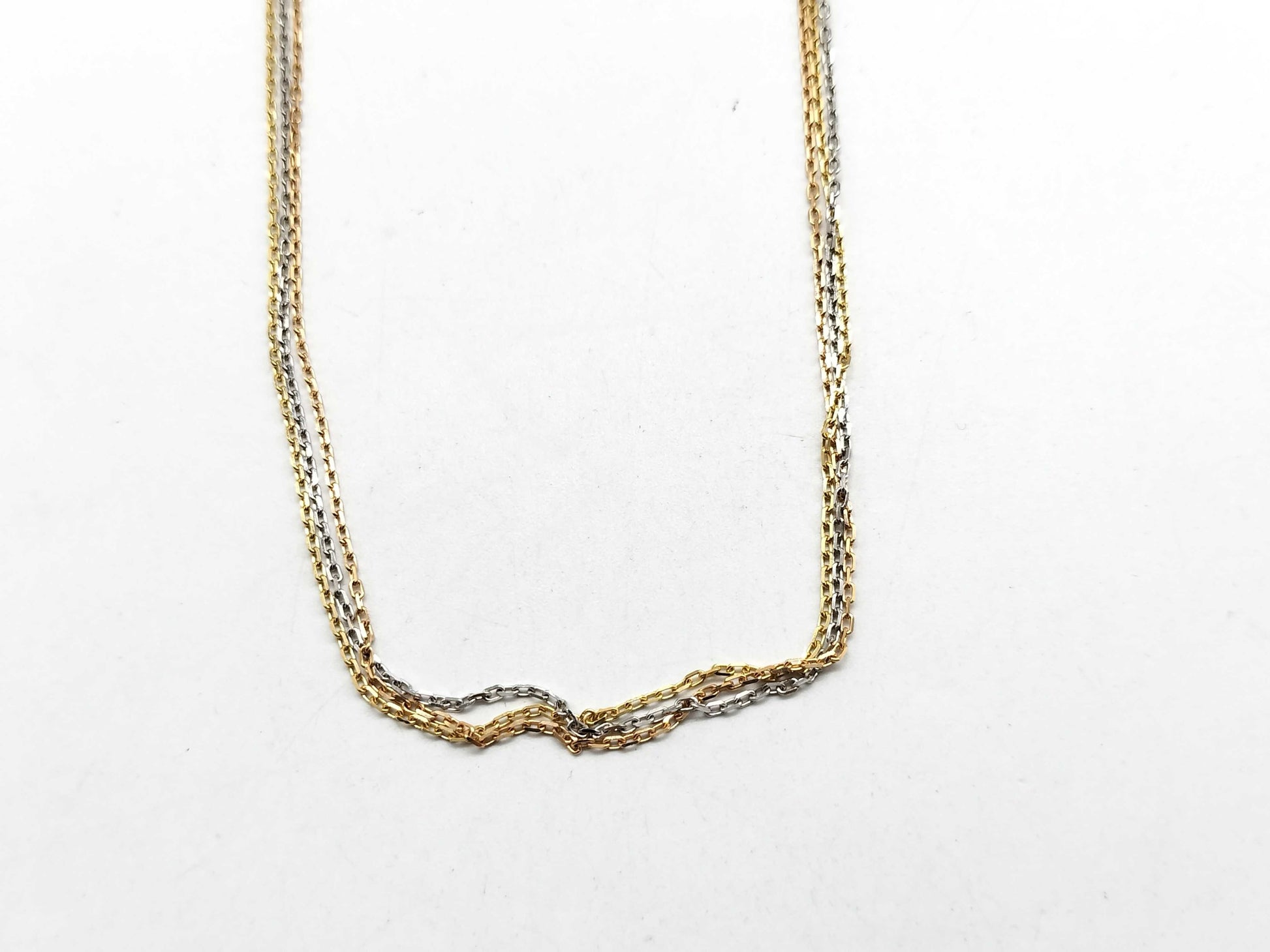 Cartier Three-Color AU750 7.0g Necklace 
