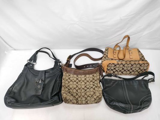 COACH Signature Leather Signature *4-Piece Shoulder Bag