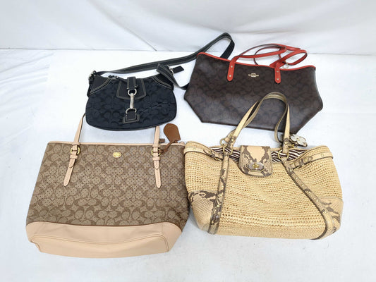 (10463_0083) COACH Signature etc. A total of 4 items Summary Shoulder bag