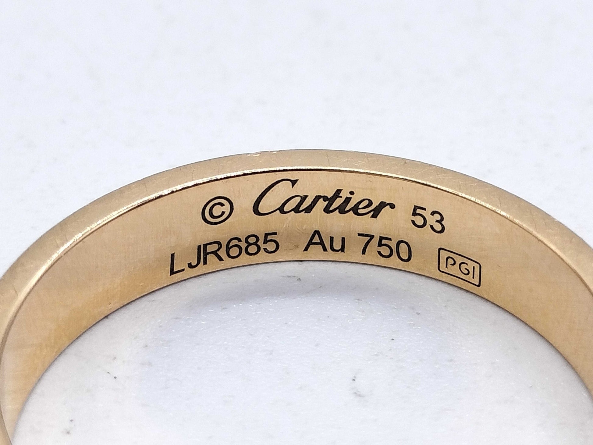 Cartier Mini Love #53 YG Au750 3.3g Ring 