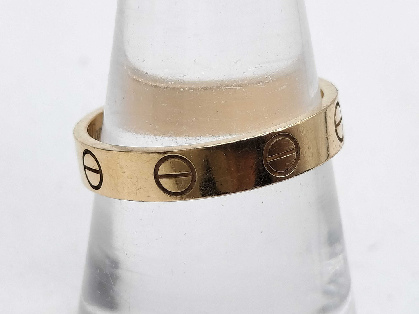 Cartier Mini Love #53 YG Au750 3.3g Ring 