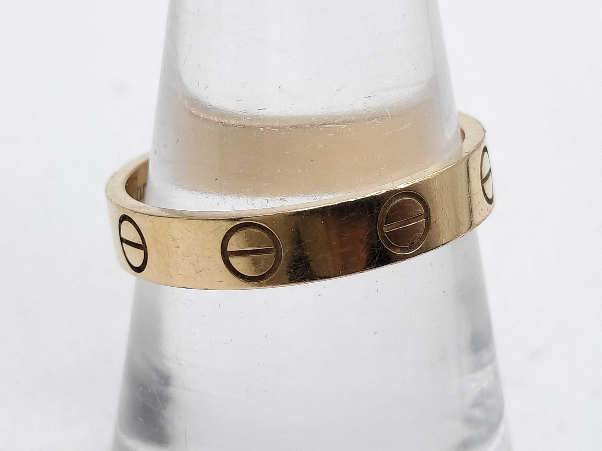 Cartier Mini Love #53 YG Au750 3.3g Ring 