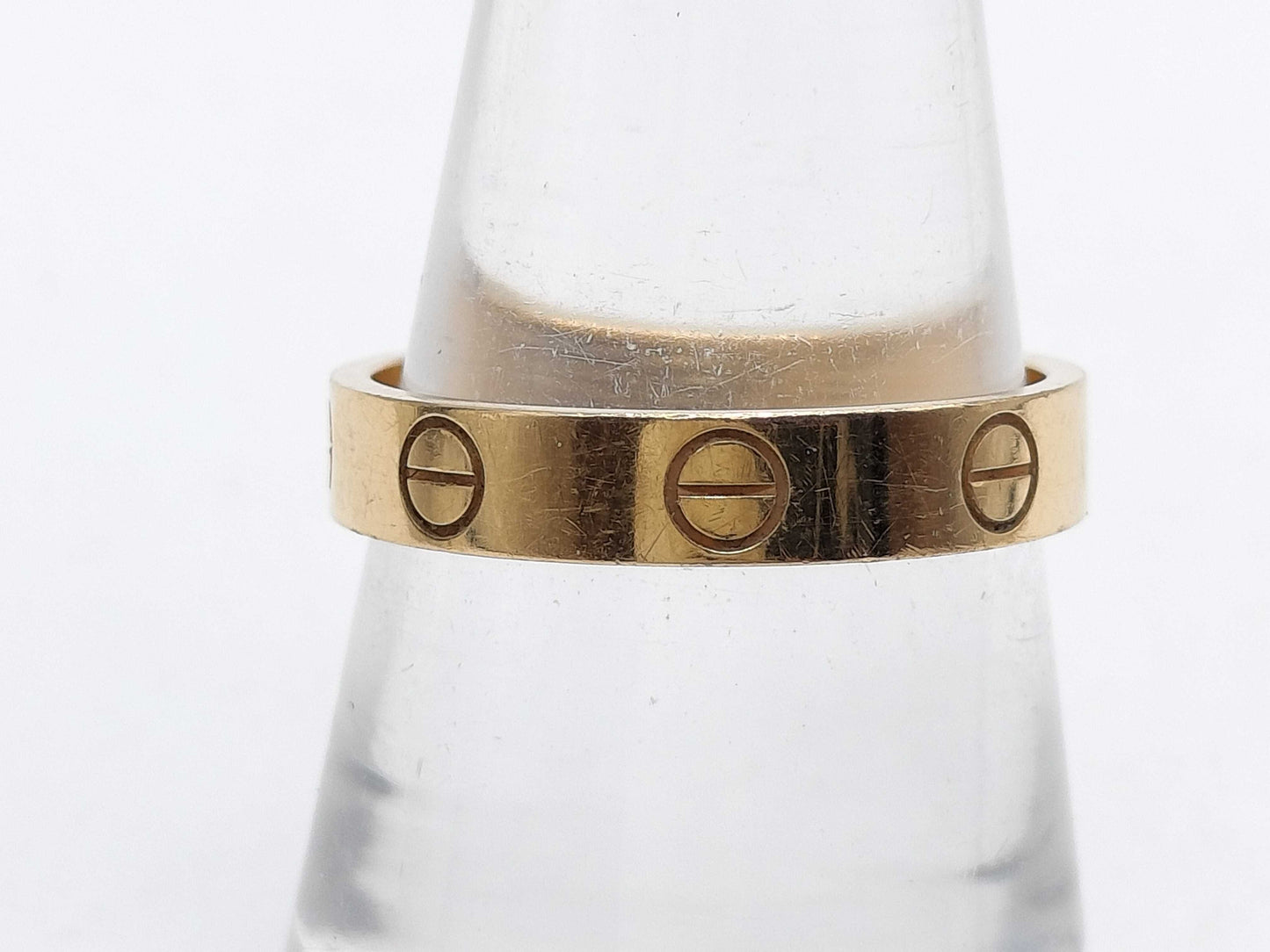 Cartier Mini Love #53 YG Au750 3.3g Ring 