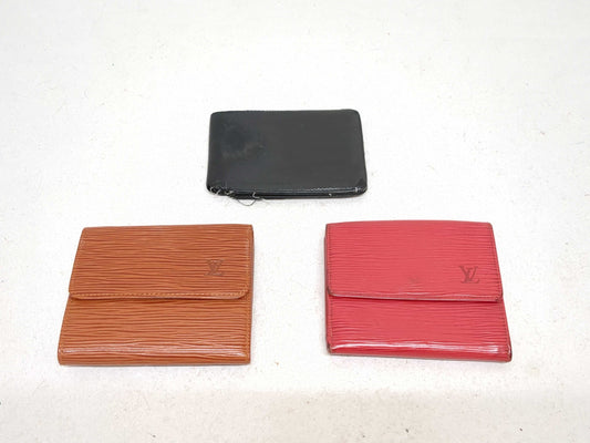 (10463_0030) LOUIS VUITTON Epi Taiga Wallet Set Wallet