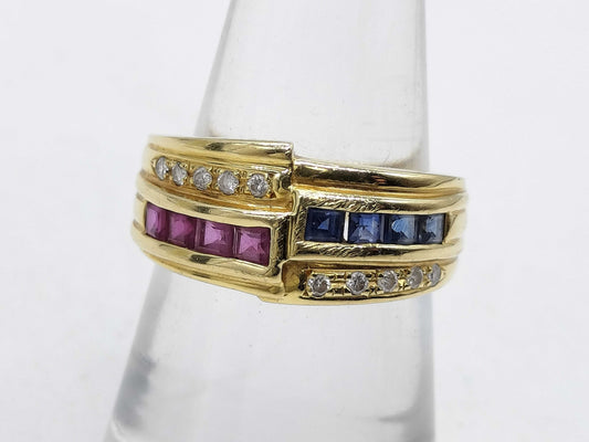 S 0.37ct R 0.37ct D 0.10ct K18 5.3g Ring 