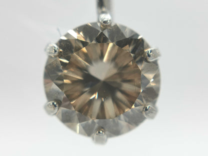 D0.35ct Pt900/850 1.8g Necklace 