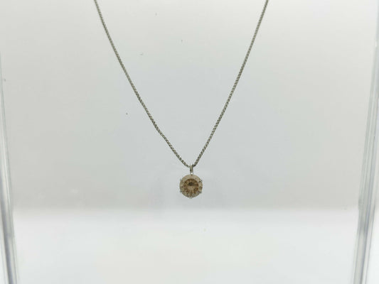D0.35ct Pt900/850 1.8g Necklace 