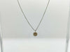 D0.35ct Pt900/850 1.8g Necklace 