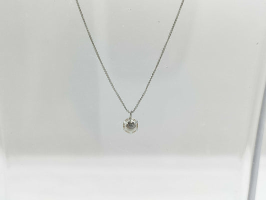 D0.35ct Pt900/850 1.8g Necklace 