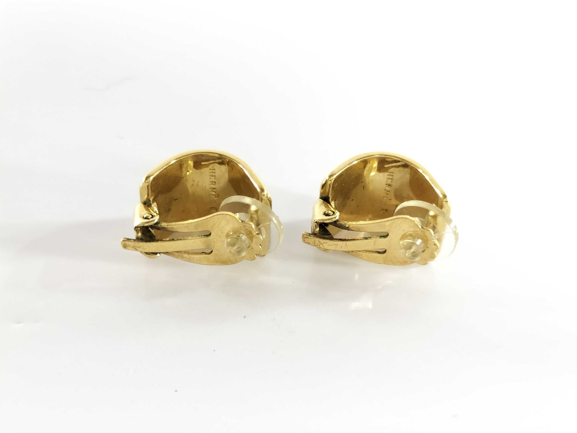 HERMES enamel cloisonné earrings