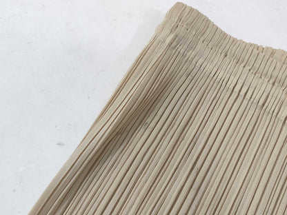 ISSEY MIYAKE Pants Pleats Please Beige Pants