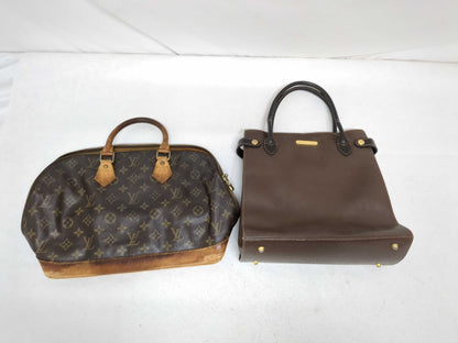 (10463_0003) LOUIS VUITTON Monogram Louis Vuitton Burberry Bag 2 Pieces Tote Bag