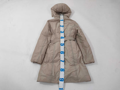Aquascutum / Hooded Down Coat / Beige Coat
