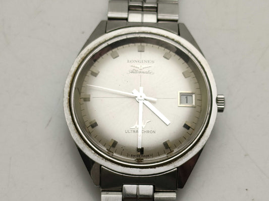LONGINES Ultrachron Date Automatic Men's Stainless Steel Strap Boys' Watch