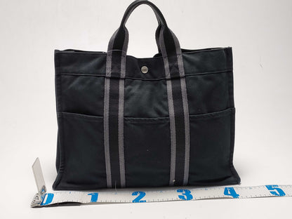 HERMES Air Line Hand Navy Tote Bag