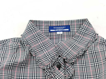 BURBERRY Blue Label Check Frill Shirt