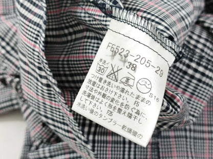 BURBERRY Blue Label Check Frill Shirt