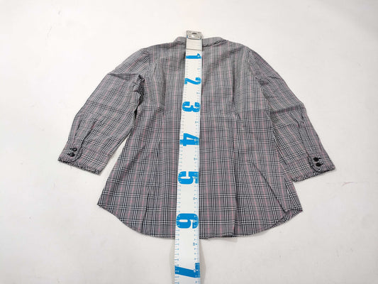 BURBERRY Blue Label Check Frill Shirt