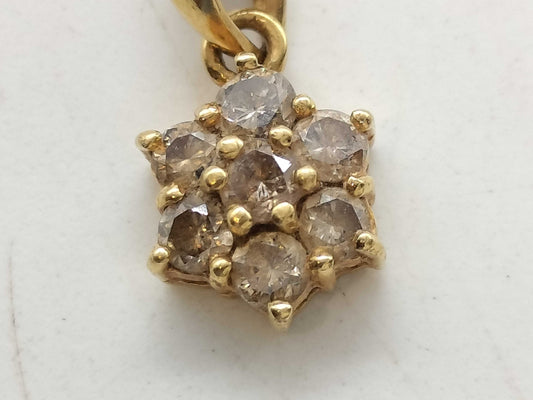 D0.50ct K18 1.0g Pendant Top 
