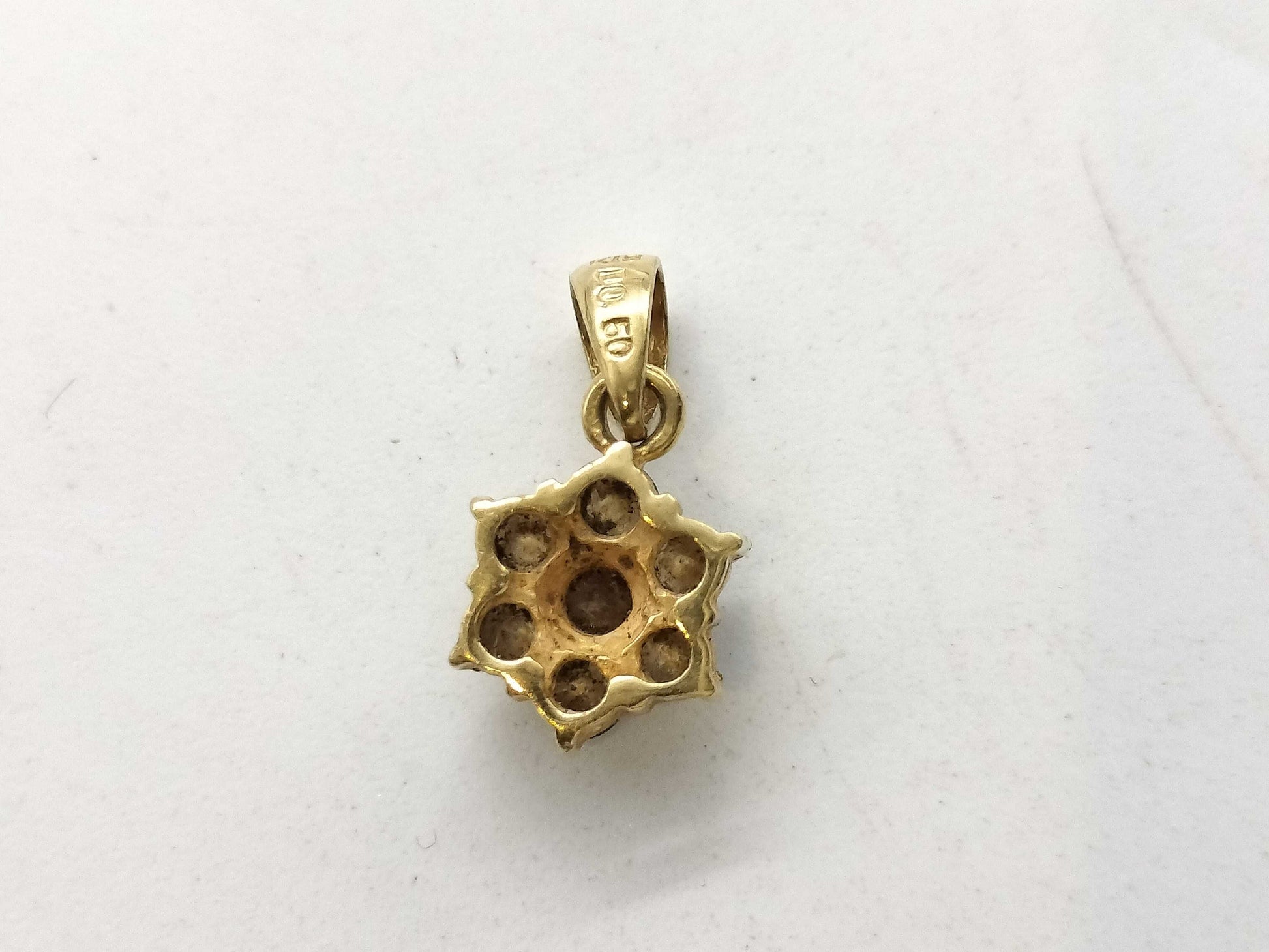 D0.50ct K18 1.0g Pendant Top 