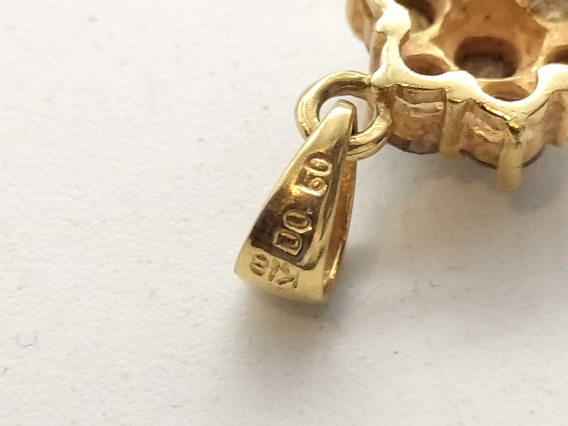 D0.50ct K18 1.0g Pendant Top 