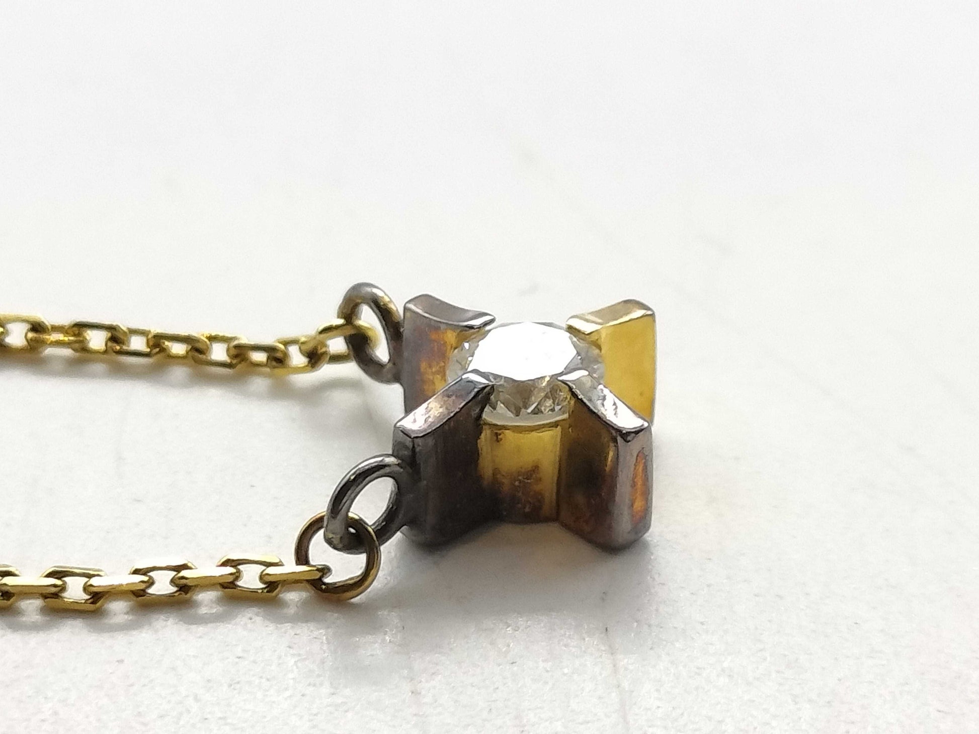 D0.26ct K18 3.2g Necklace 