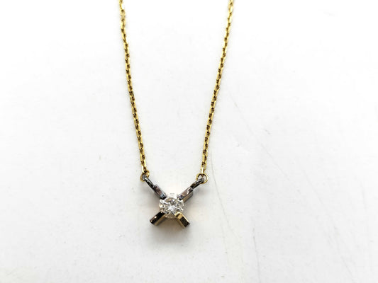 D0.26ct K18 3.2g Necklace 
