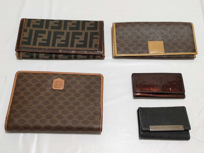 FENDI Zucca pattern Zucca Selleria/Louis Vuitton/Gucci etc. Wallet/Key case 5-piece set