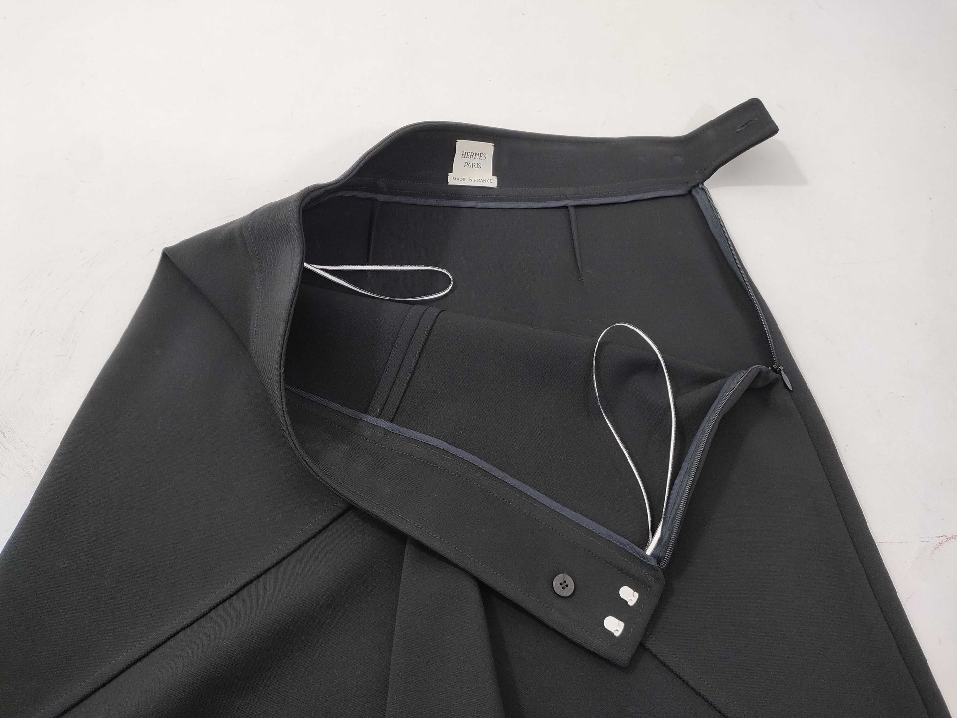 HERMES Skirt Side Zipper Skirt