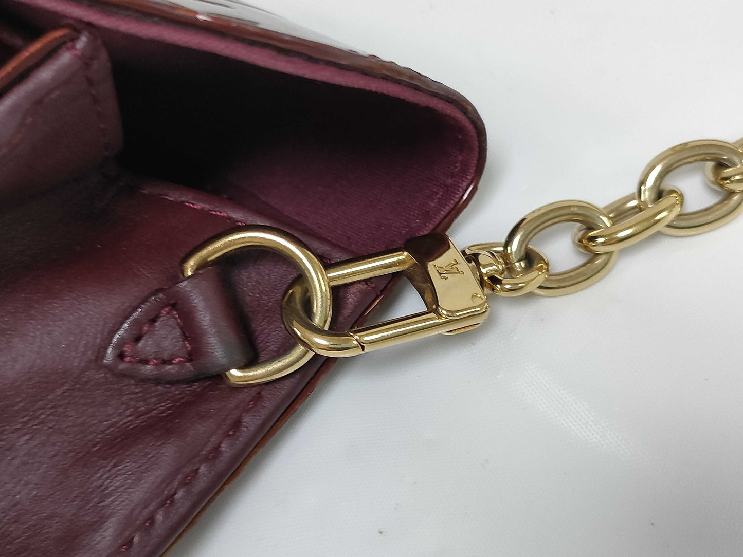 LOUIS VUITTON Vernis Sunset Boulevard M91679 Shoulder Bag