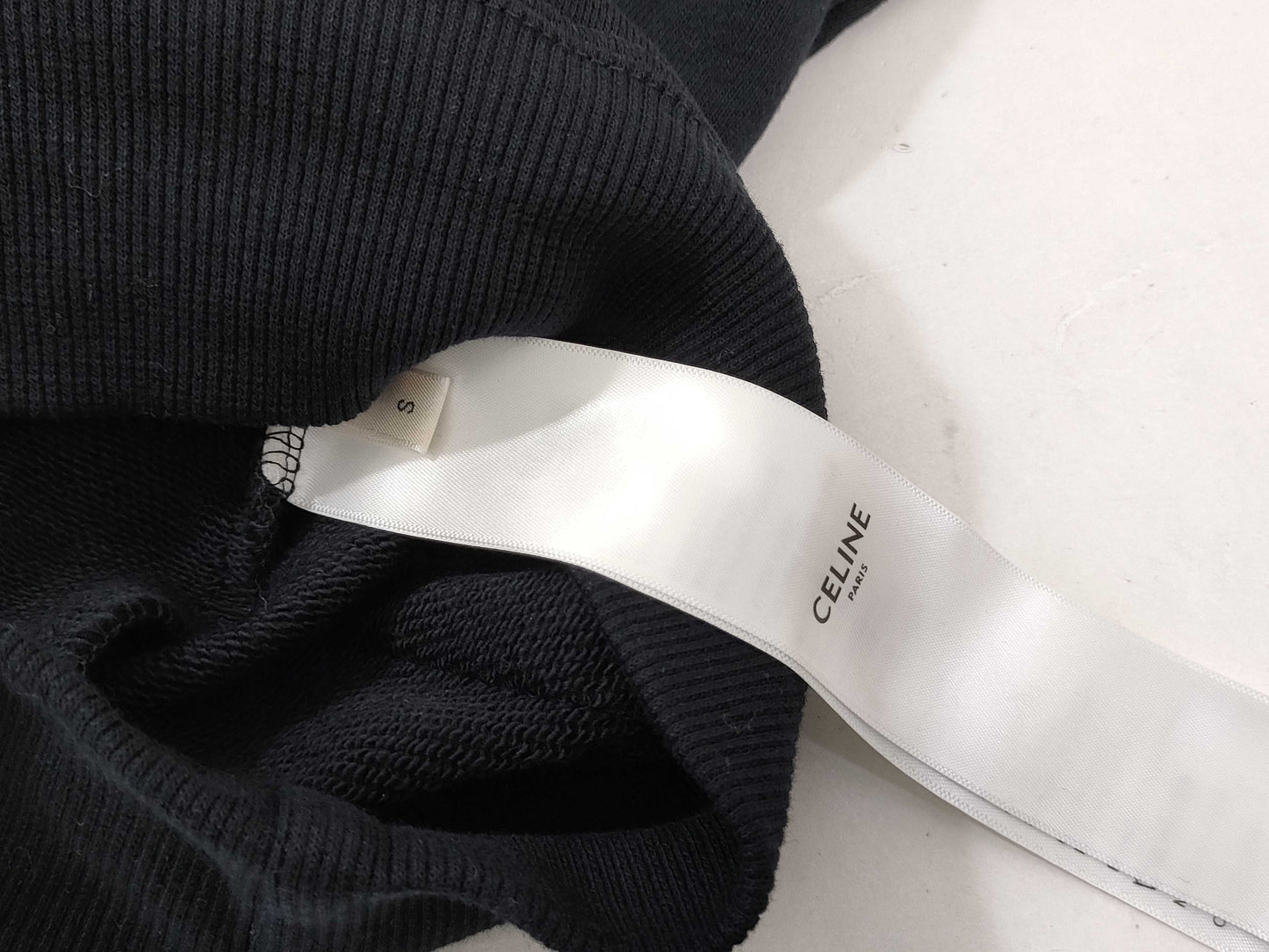 CELINE Hoodie Hedi Slimane Logo Checker Other Apparel