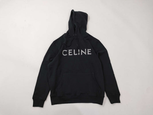 CELINE Hoodie Hedi Slimane Logo Checker Other Apparel