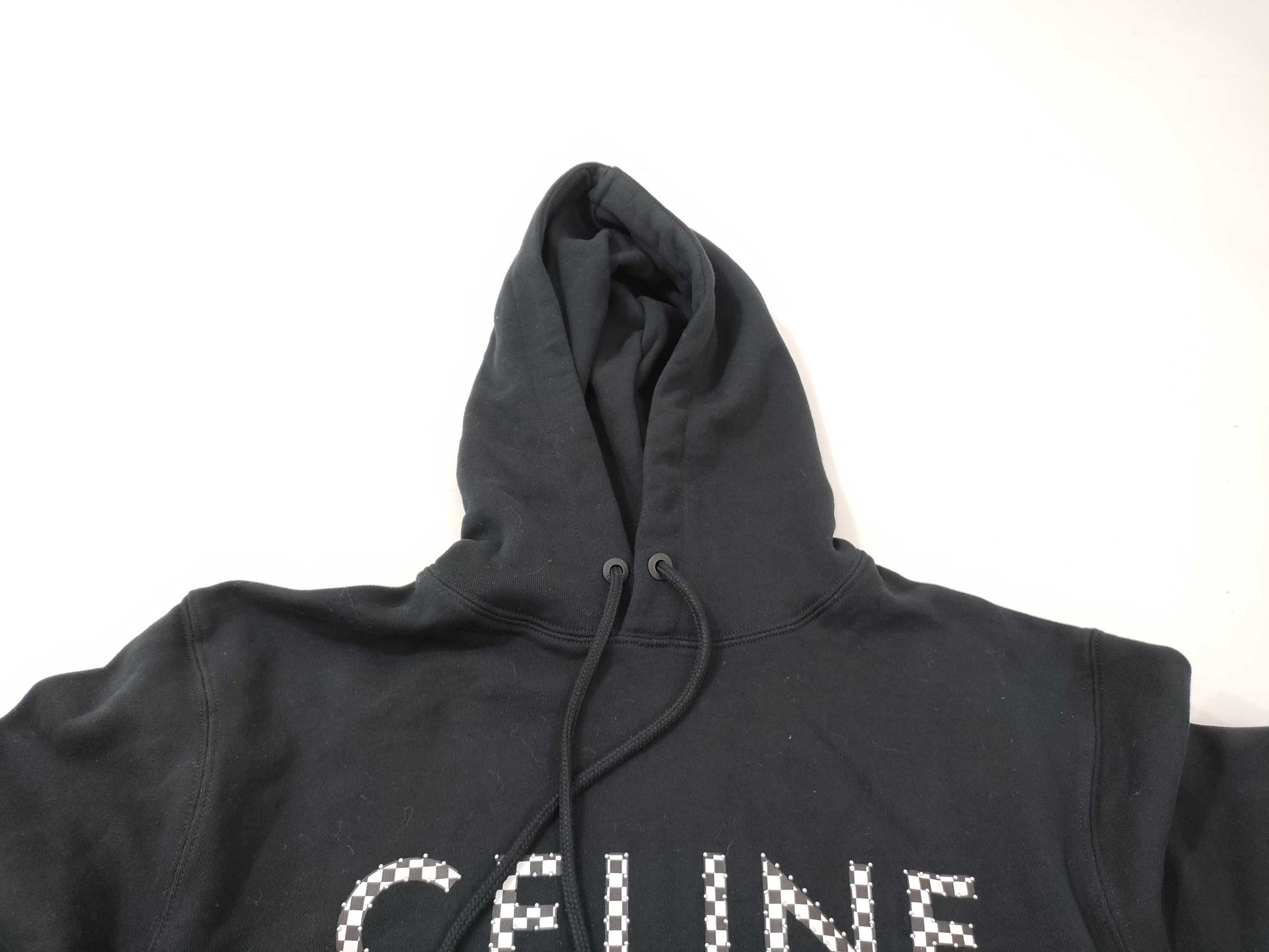 CELINE Hoodie Hedi Slimane Logo Checker Other Apparel