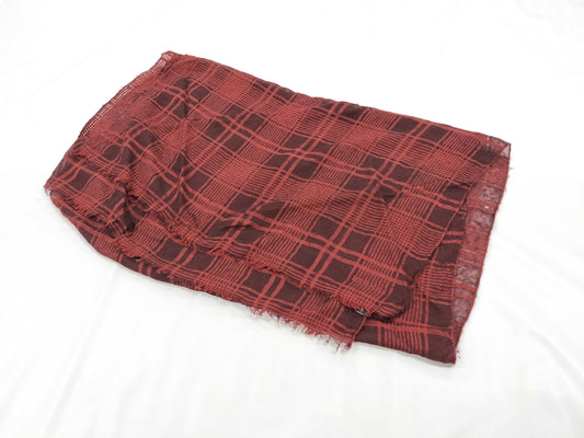 HERMES Carre Carre Jean Check Pattern Other Apparel