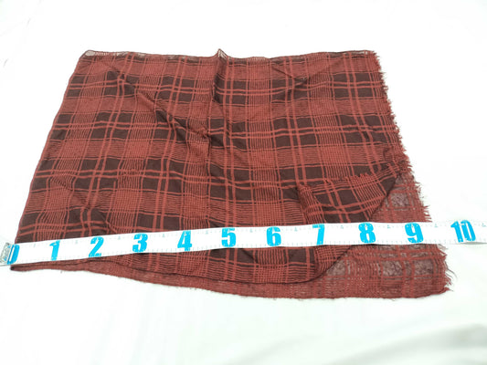 HERMES Carre Carre Jean Check Pattern Other Apparel