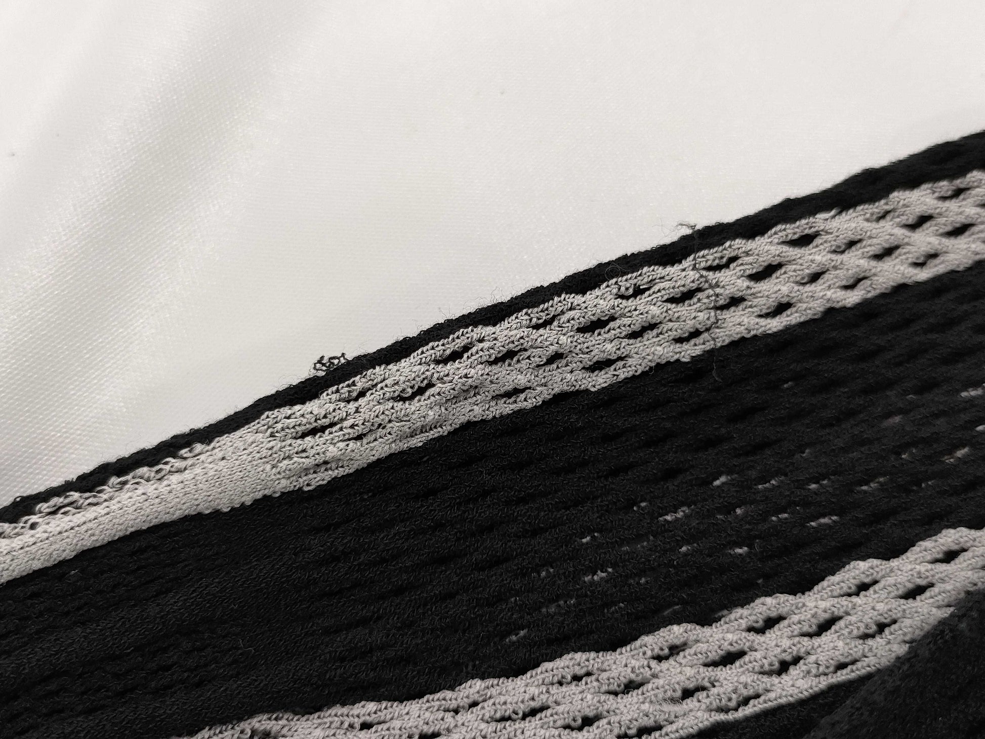 ISSEY MIYAKE see-through black and white dress