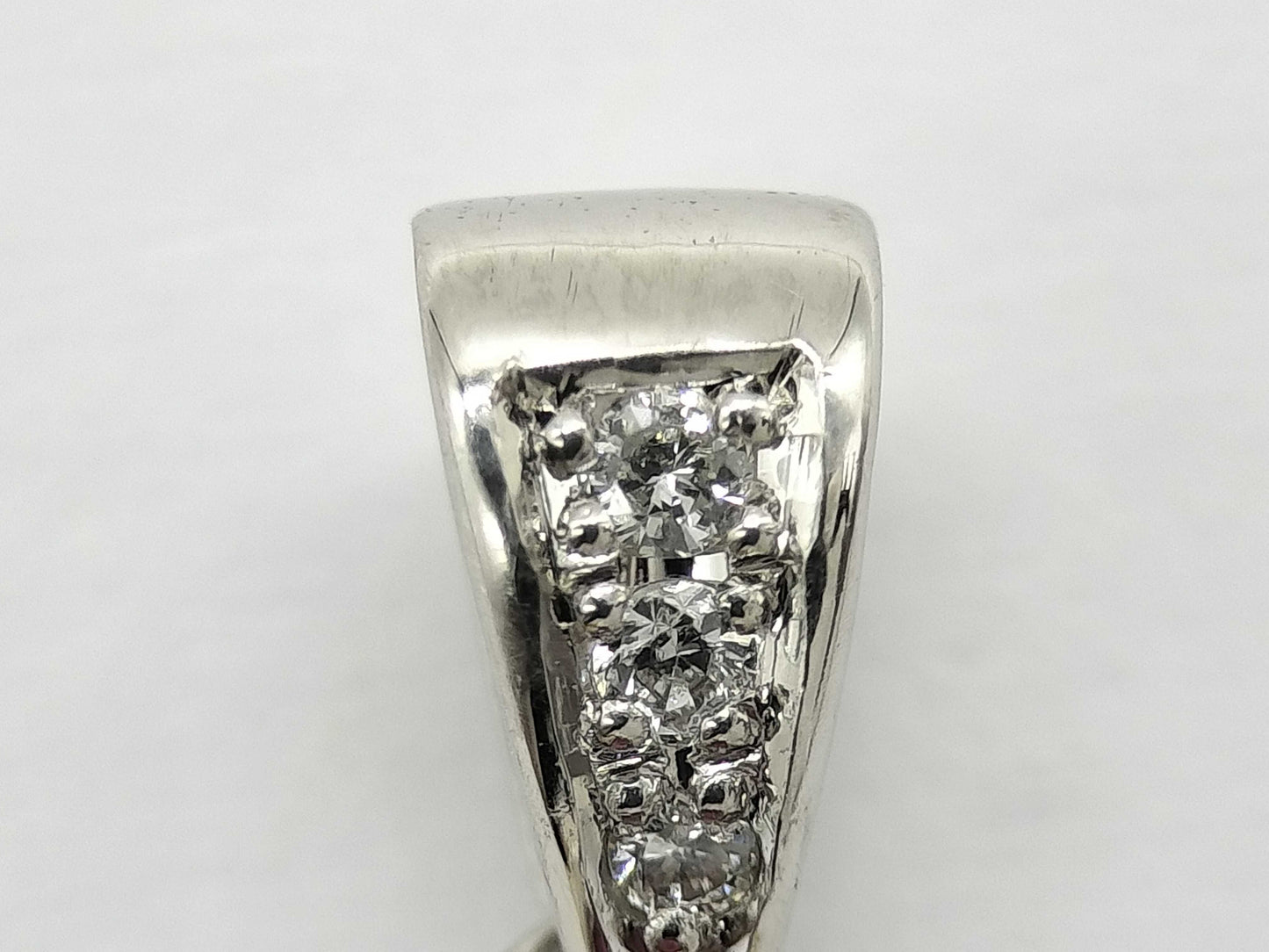 R 0.33ct D 0.8ct/0.02ct K18/Pt900 1.9g Pendant Top 