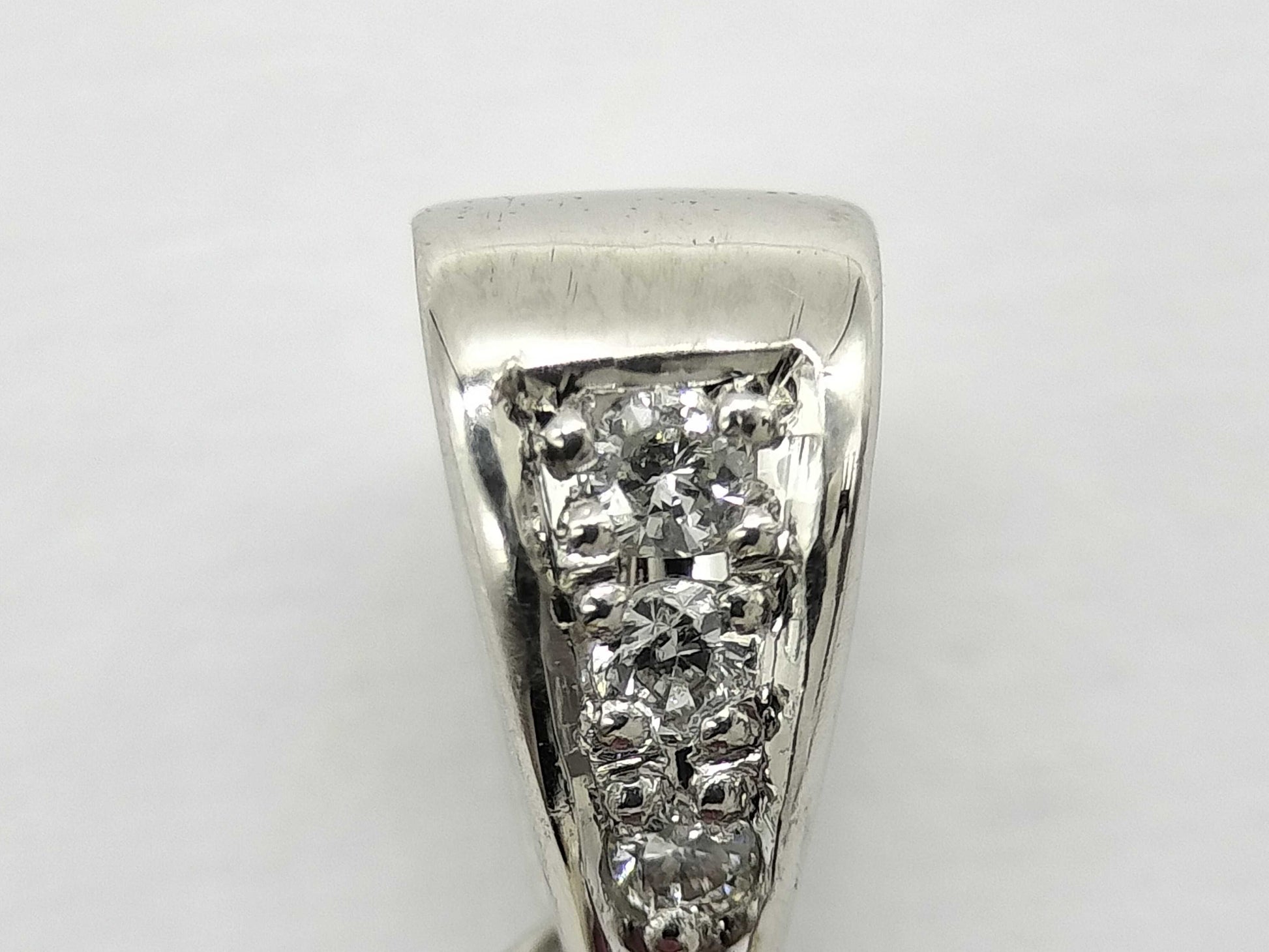 R 0.33ct D 0.8ct/0.02ct K18/Pt900 1.9g Pendant Top 