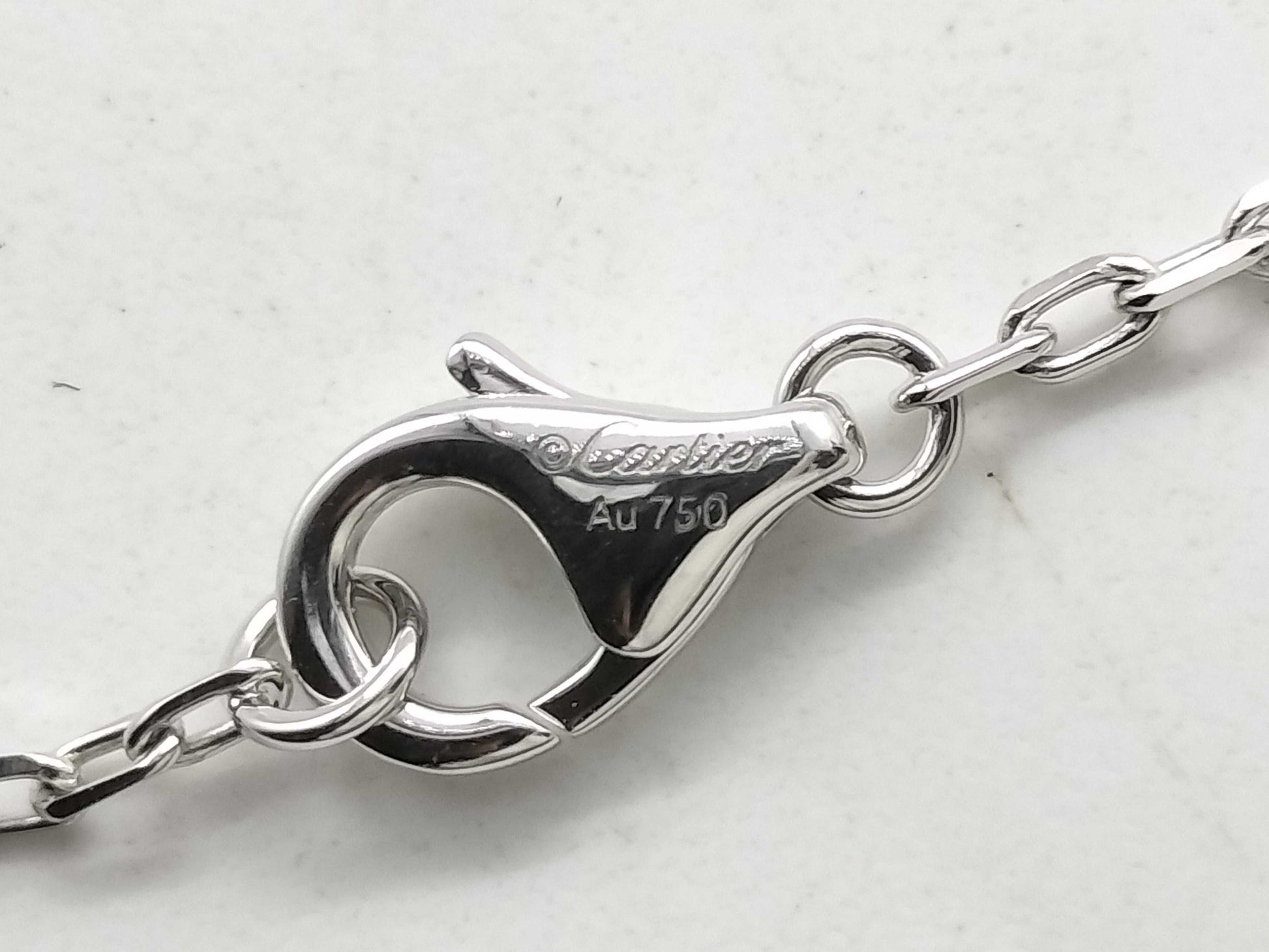 Cartier Love Circle Diamond WG Au750 5.6g Necklace 