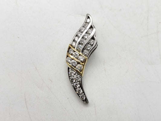 D1.06ct Pt900/K18 5.1g Pendant Top 