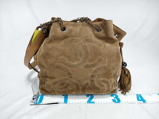 CHANEL Leather Brown Bag*1 Shoulder Bag