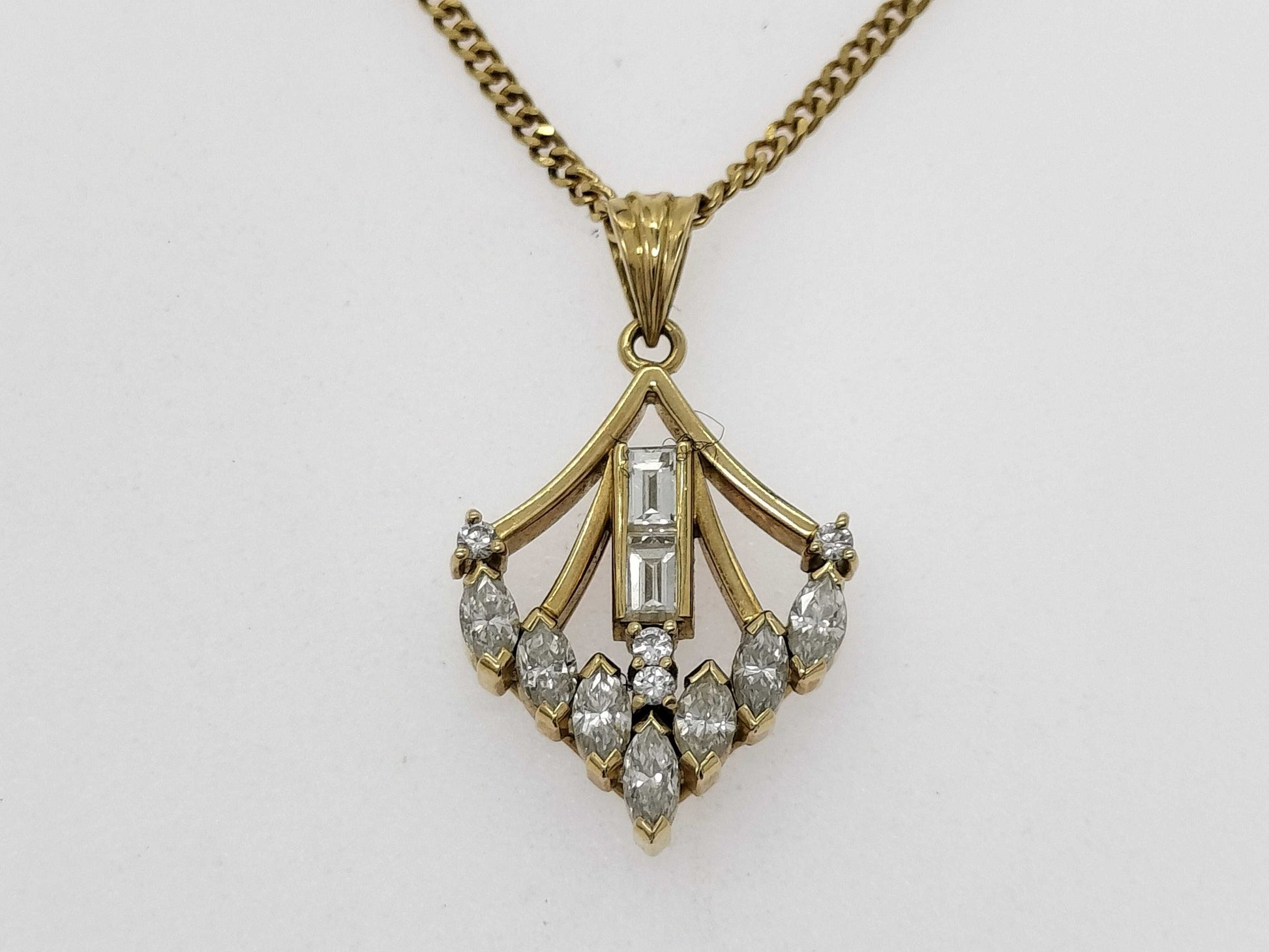 D0.86ct K18 7.1g Necklace 