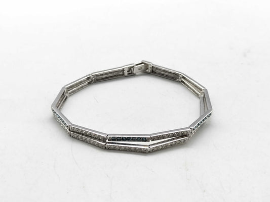 D1.00ct K18WG 8.9g Bracelet/Bangle 