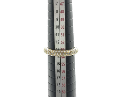 Cartier Mr. Mister #54 Diamond YG 750 3.3g Ring 