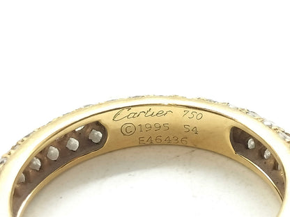 Cartier Mr. Mister #54 Diamond YG 750 3.3g Ring 