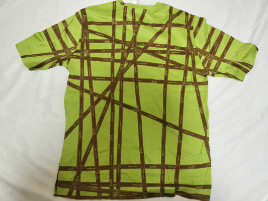 HERMES Bordic Ribbon Green/Brown T-shirt