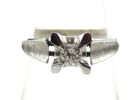 D0.16ct K14WG 3.3g Ring 