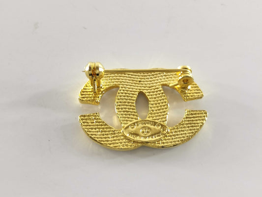 CHANEL Coco Mark Coco Mark Rhinestone Brooch
