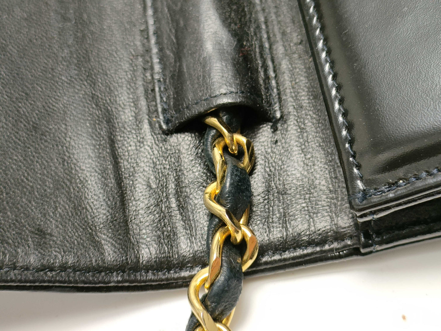 CHANEL Enamel Chain Shoulder Bag